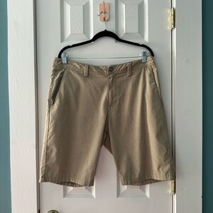 Volcom Khaki Chino Shorts | Classic Casual Everyday Fit Waist 36